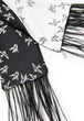 Краватка Твіллі MyScarf чорно-біла з пір'ям - зображення 3