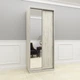 Шкаф-купе Viant Light1 ДСП/Зеркало 900х450x2200 мм Дуб крафт белый - изображение 1