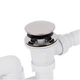 Сифон для ванны Lidz (WHI) 60 03 V002 02 с ревизией (выход 50 мм) - изображение 4