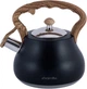 Чайник Kamille Whistling Kettle Black 2.7л з нержавіючої сталі зі свистком (чорний) (KM-1092) - зображення 1