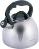 Чайник Kamille Whistling Kettle 2.7л з нержавіючої сталі зі свистком і скляною кришкою (сіра ручка) (KM-1088) - зображення 1
