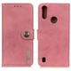 Чохол-книжка із застібкою KHAZNEH Wallet Cover для Motorola Moto E7 Power / Moto E7i / Moto E7i Power - Pink - зображення 1