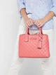 Сумка женская Guess Elliana Satchel 562 Коралловая (H2000029657474) - изображение 4