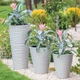 Горщик для квітів Form-Plastic Sahara-35 сірий із вставкою (2721-055) - зображення 2