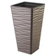 Горшок для цветов Form-Plastic Sahara Slim Квадро-40 коричневый со вставкой (3970-068) - изображение 1