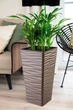 Горшок для цветов Form-Plastic Sahara Slim Квадро-40 коричневый со вставкой (3970-068) - изображение 2