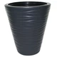 Горщик для квітів Form-Plastic Sahara-40 антрацит із вставкою (2722-014) - зображення 1