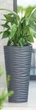 Горщик для квітів Form-Plastic Sahara Slim-30 антрацит із вставкою (2723-014) - зображення 3