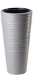 Горщик для квітів Form-Plastic Sahara Slim-35 сірий із вставкою (2790-055) - зображення 3