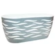 Горшок для цветов Form-Plastic Sahara Duo Овал-35 6 л серый-белый (4440-059+011W) - изображение 1