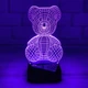 3D світильник з пультом та акумулятором 3D Lamp Ведмедик (LР-33872) - зображення 9