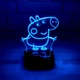 3D світильник з пультом та акумулятором 3D Lamp Свинка Пеппа (LР-33901) - зображення 1