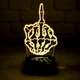 3D світильник з пультом та акумулятором 3D Lamp FUCK YOU (LР-33715) - зображення 10