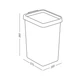 Ведро для мусора 12 л пластиковое MVM BIN-02 12L GRAY - изображение 4
