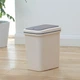 Ведро для мусора 6 л с крышкой пластиковое MVM BIN-04 6L BEIGE - изображение 3
