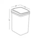 Ведро для мусора 15 л с крышкой пластиковое MVM BIN-04 15L GRAY - изображение 3