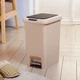 Ведро для мусора 10 л с крышкой и педалью пластиковое MVM BIN-01 10L BEIGE - изображение 6