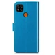 Чехол Clover для Xiaomi Redmi 9C книжка кожа PU с визитницей голубой - изображение 3