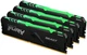 Оперативная память Kingston Fury DDR4-3000 65536MB PC4-24000 (Kit of 4x16384) Beast RGB Black (KF430C16BBAK4/64) - изображение 1