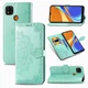 Чехол Vintage для Xiaomi Redmi 9C книжка кожа PU с визитницей бирюзовый - изображение 1