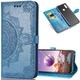 Чехол Vintage для Huawei Y6S 2019 книжка кожа PU с визитницей голубой - изображение 1