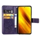 Чехол Clover для Xiaomi Poco X3 / X3 Pro книжка кожа PU с визитницей фиолетовый - изображение 2