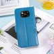 Чехол Clover для Xiaomi Poco X3 / X3 Pro книжка кожа PU с визитницей голубой - изображение 5