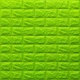 Самоклеющаяся 3D панель Sticker Wall под кирпич Зеленый 700x770x7мм - изображение 1