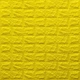 Самоклеющаяся 3D панель Sticker Wall под кирпич Желтый 700x770x7мм - изображение 1