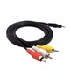 Аудио-видео кабель 3.5 Jack - 3xRCA - изображение 2