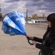 Зонт Up-Brella Голубое небо новинка смарт зонт обратного сложения ручка Hands Free умный зонт (F_2907-7806) - изображение 6