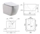 Унитаз DUSEL CUBIS подвесной DWHT10201030R с сиденьем Soft Close дюропласт - изображение 4
