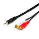 Аудіо-кабель Atcom (10708) mini-jack 3.5мм(M)-2xRCA-тюльпан(M) 3м пакет - зображення 3