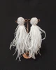 Серьги из перьев Ksenija Vitali White SP-00013 - изображение 1