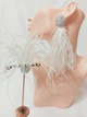 Серьги из перьев Ksenija Vitali White SP-00013 - изображение 2