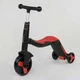 Самокат-велобег scooter 3в1 с педалями красный без упаковки самокат-велобег-велосипед - зображення 5