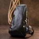 Містка сумка через плече на два відділення кожзам Vintage Bag 20559 Чорна - зображення 7