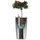 Умный вазон Plastkon Quadrato Flower Lover 18х34 см черный 4111665 - изображение 3