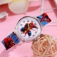 Детские наручные часы с подсветкой "Spiderman (Человек-паук)" (синий ремешок) - изображение 1