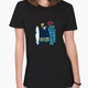 Футболка жіноча Крутий Ведмідь (Cool Bear) (8976-2067-4) XL Чорна - зображення 2