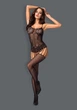 Эротический боди-комбинезон Obsessive F235 S/L черный 05714001 - изображение 1