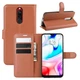Чехол Luxury для Xiaomi Redmi 8 книжка коричневый - изображение 1
