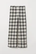 Брюки H&M широкие 36 кремовые в клетку 16-0045 - изображение 5