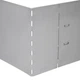 Набір з гнучких бордюрів для саду Shumee 15 шт. оцинкована сталь 100x20 см срібло 274903 - зображення 3
