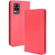 Чехол-книжка Deexe Retro Style для VIVO V21e - Red - изображение 1