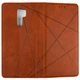 Чохол-книжка Lines Leather для Xiaomi Redmi 9 Brown - зображення 4
