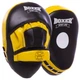 Лапа Изогнутая для бокса и единоборств 2шт 23x19x4,5 см кожа BOXER черный-желтый 2012-01 - изображение 1