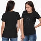 Футболка женская Контурный минимализм (Contour minimalism)&nbsp; (8976-1788-3) L Черная - изображение 4