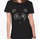 Футболка женская Вся правда о медведях Панда (We Bare Bears Panda) (8976-2661-5) XXL Черная - изображение 1