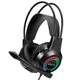 Наушники игровые Xtrike Me GH-709 с микрофоном и подсветкой Black - изображение 1